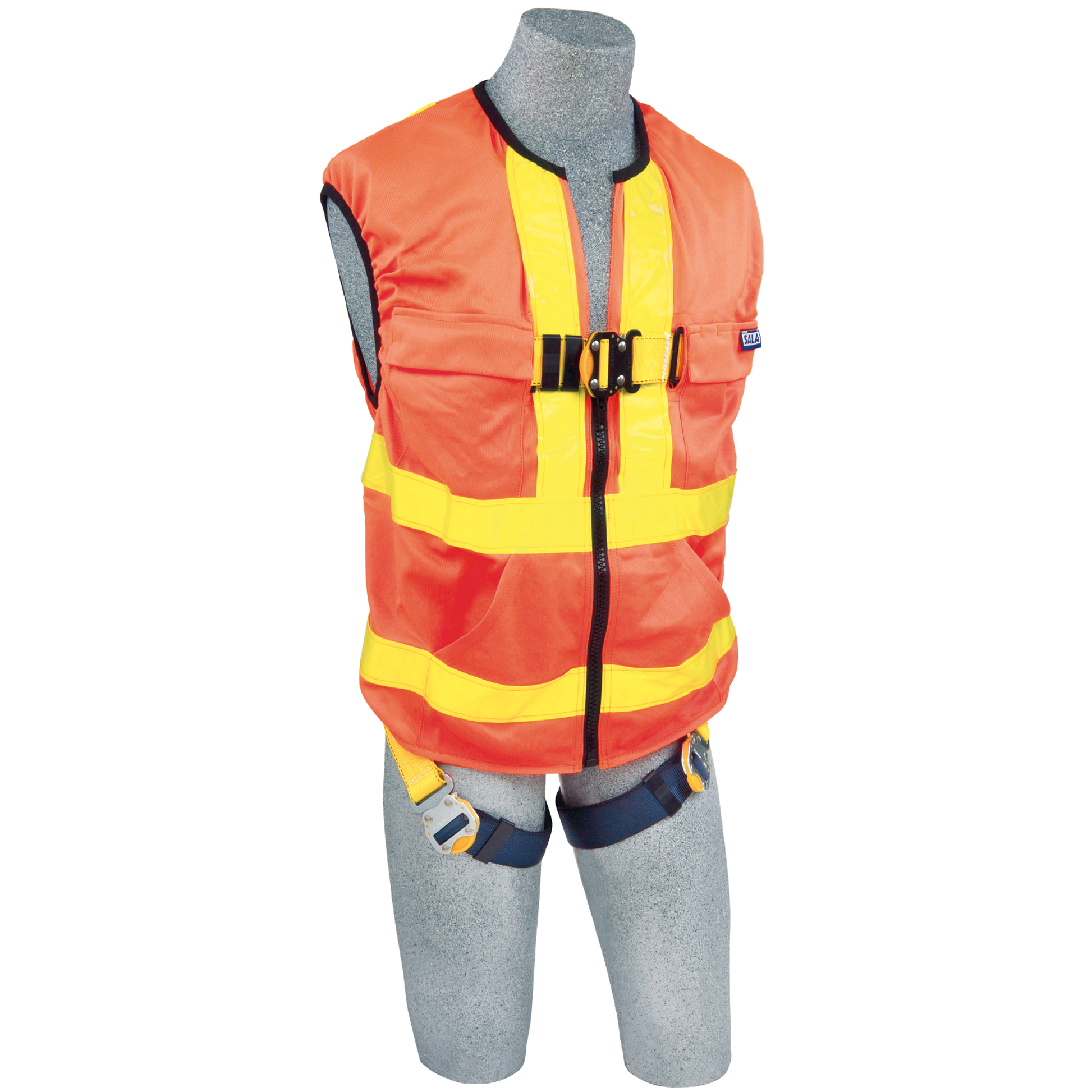 3M DBI-SALA Delta Hi-Vis Reflective Workvest Safety Harness - Orange - Universal - 1111580