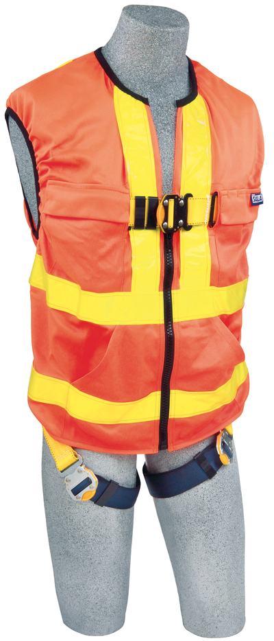 3M DBI-SALA Delta Hi-Vis Reflective Workvest Safety Harness - Orange - Universal - 1111580