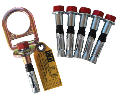 3M DBI-SALA Concrete D-ring Anchor - 5 Extra Bolts - 1 pack - 2104561