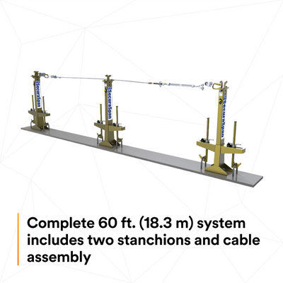 3M DBI-SALA SecuraSpan 60 ft. Loop Rebar Horizontal Lifeline System 7400360