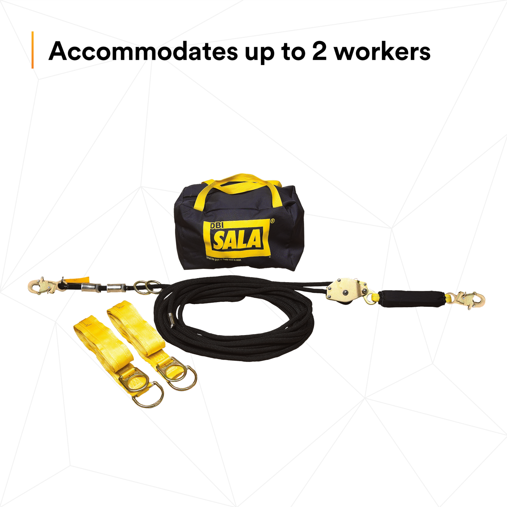 3M DBI-SALA Sayfline 100 ft. Synthetic Horizontal Lifeline System - 7600510