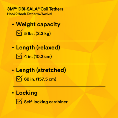 3M DBI-SALA Hook2Hook Tether w/Swivel - 1500159