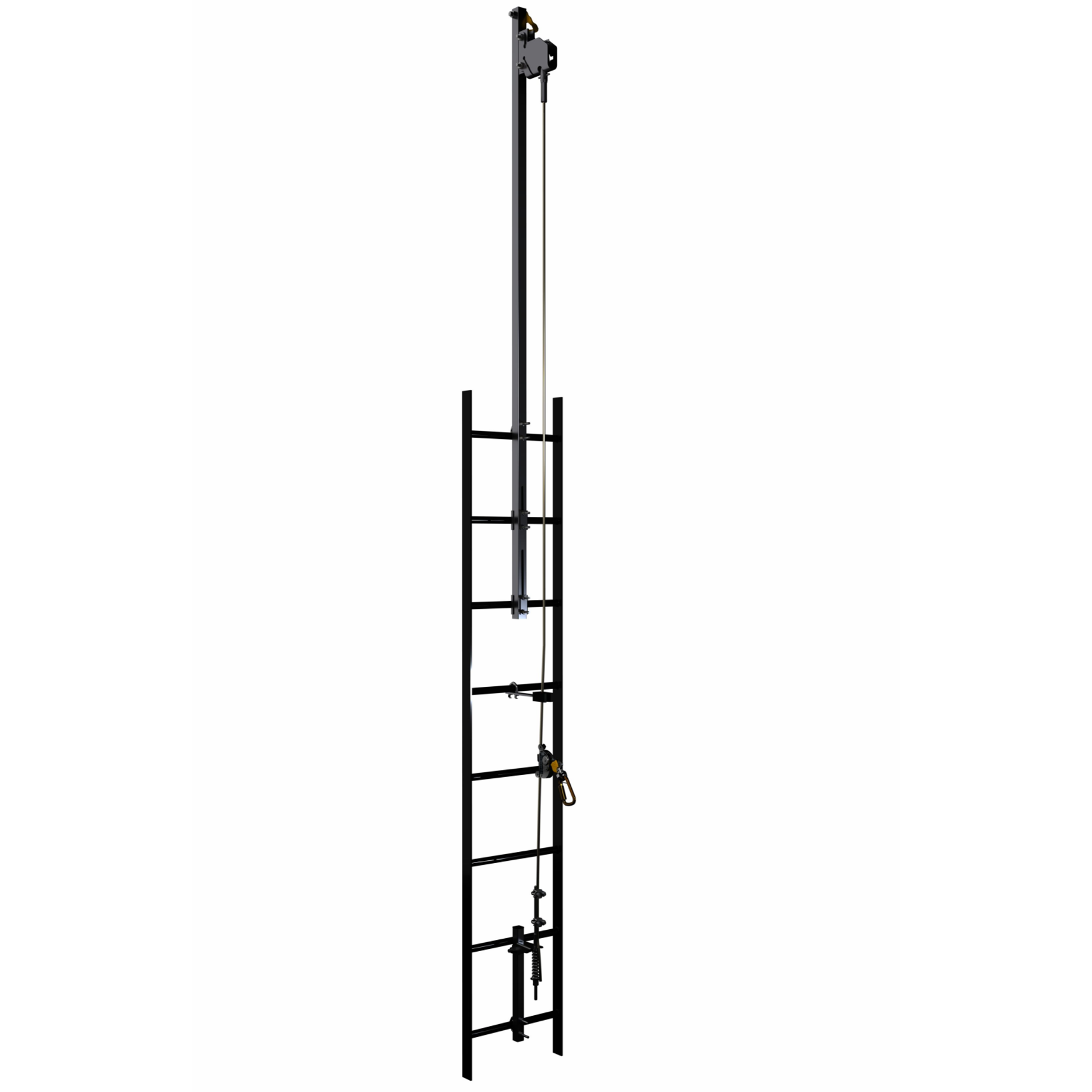 3M DBI-SALA Lad-Saf Cable Vertical Safety System Bracketry - Climb Extension - 2 User - Galvanized Steel - 6116636