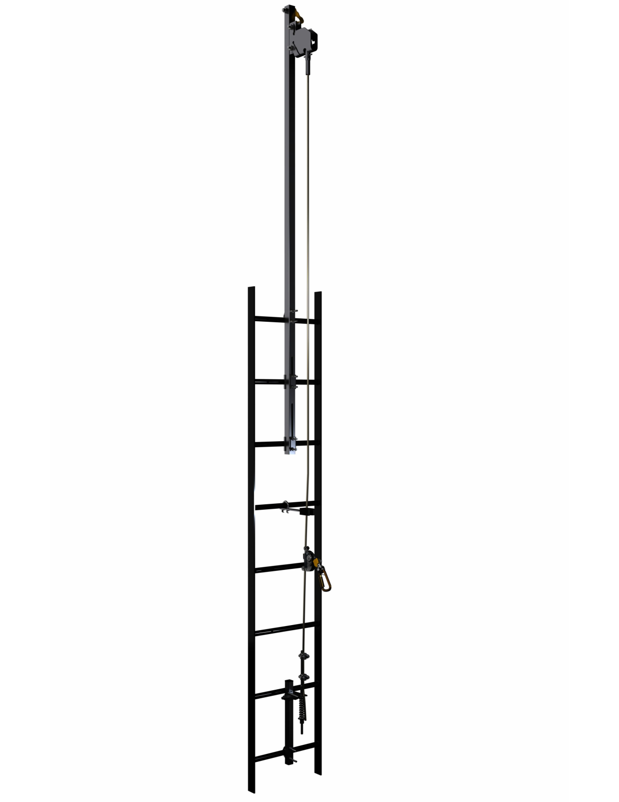 3M DBI-SALA Lad-Saf Cable Vertical Safety System Bracketry - Climb Extension - 2 User - Galvanized Steel - 6116636