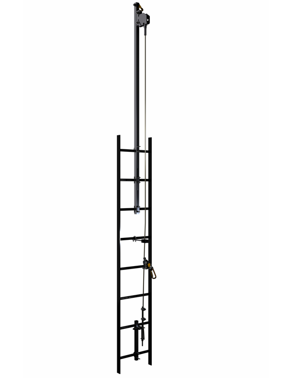 3M DBI-SALA Lad-Saf Cable Vertical Safety System Bracketry - Climb Extension - 2 User - Galvanized Steel - 6116636