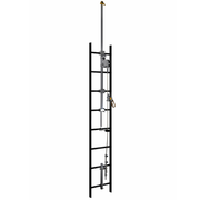 3M DBI-SALA Lad-Saf Cable Vertical Safety System Bracketry with Telescoping Extension - 4 User - Galvanized Steel - 6116618