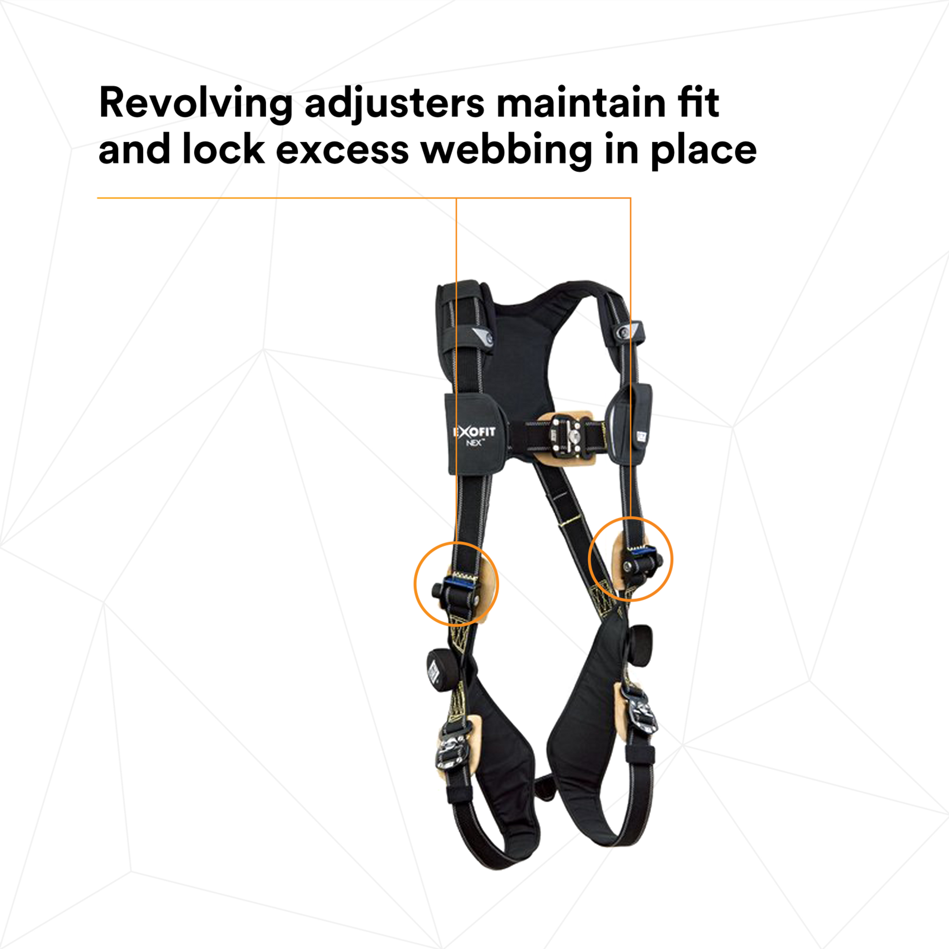 3M DBI-SALA ExoFit NEX Comfort Arc Flash Vest Safety Harness - Large - 1103087