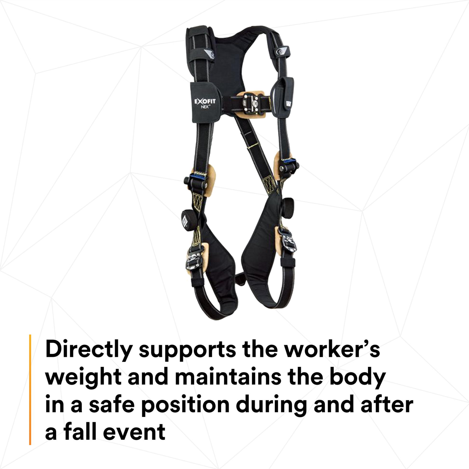3M DBI-SALA ExoFit NEX Comfort Arc Flash Vest Safety Harness - Large - 1103087