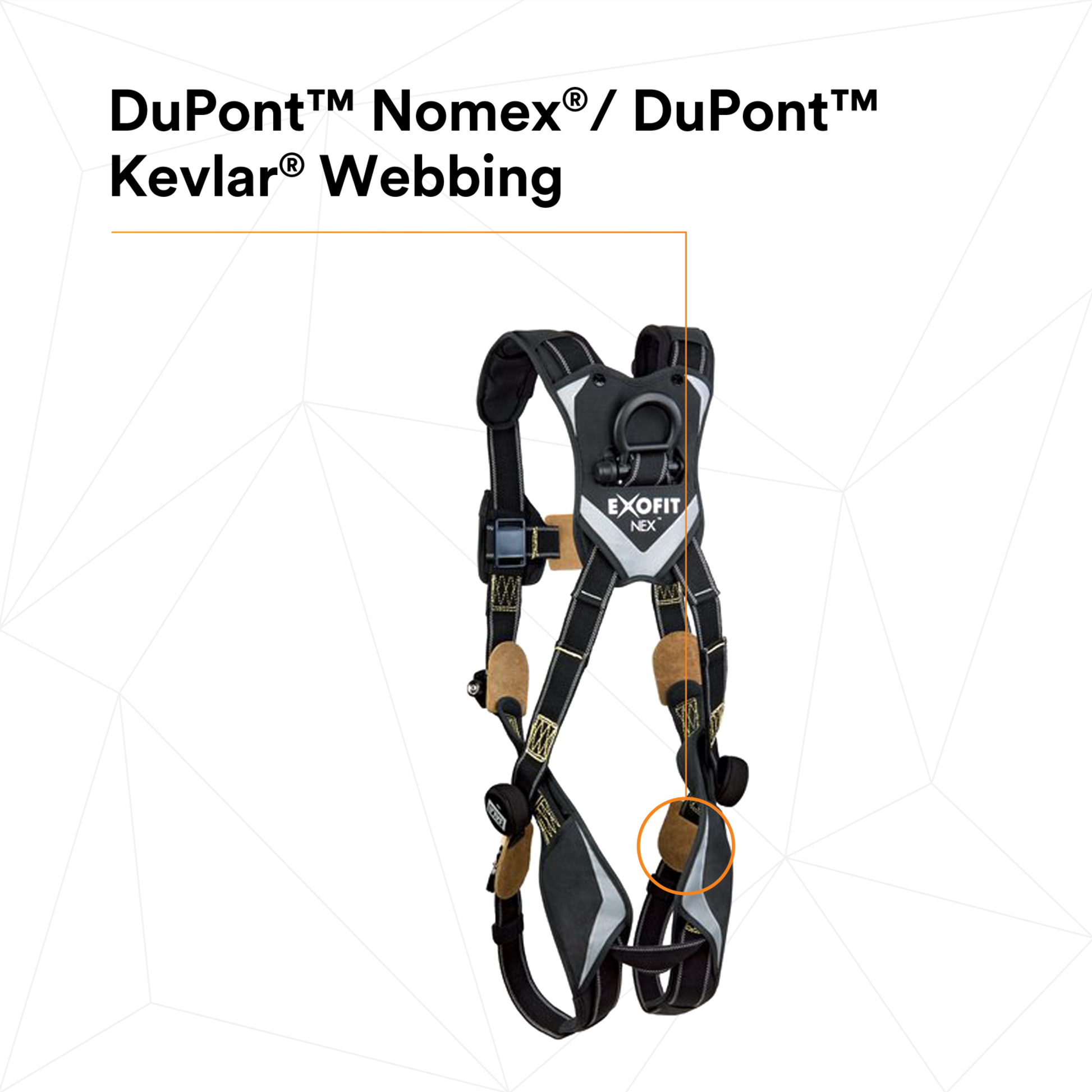 3M DBI-SALA ExoFit NEX Comfort Arc Flash Vest Safety Harness - Large - 1103087