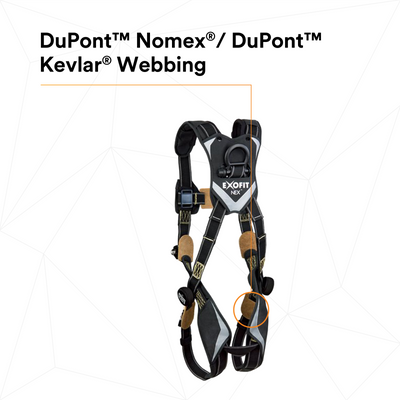 3M DBI-SALA ExoFit NEX Comfort Arc Flash Vest Safety Harness - Large - 1103087