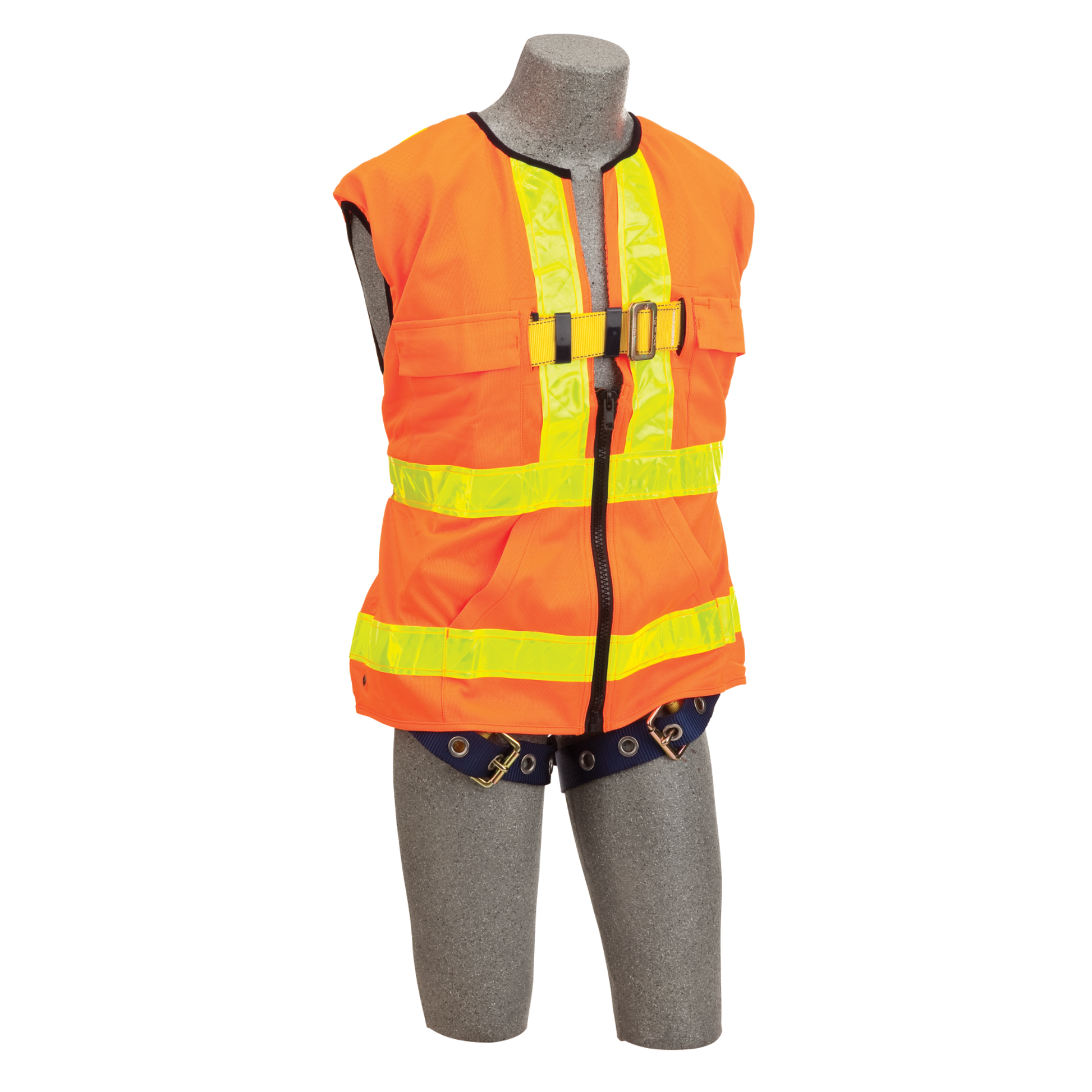 3M DBI-SALA Delta Hi-Vis Reflective Workvest Safety Harness - Orange - X-Large - 1107405