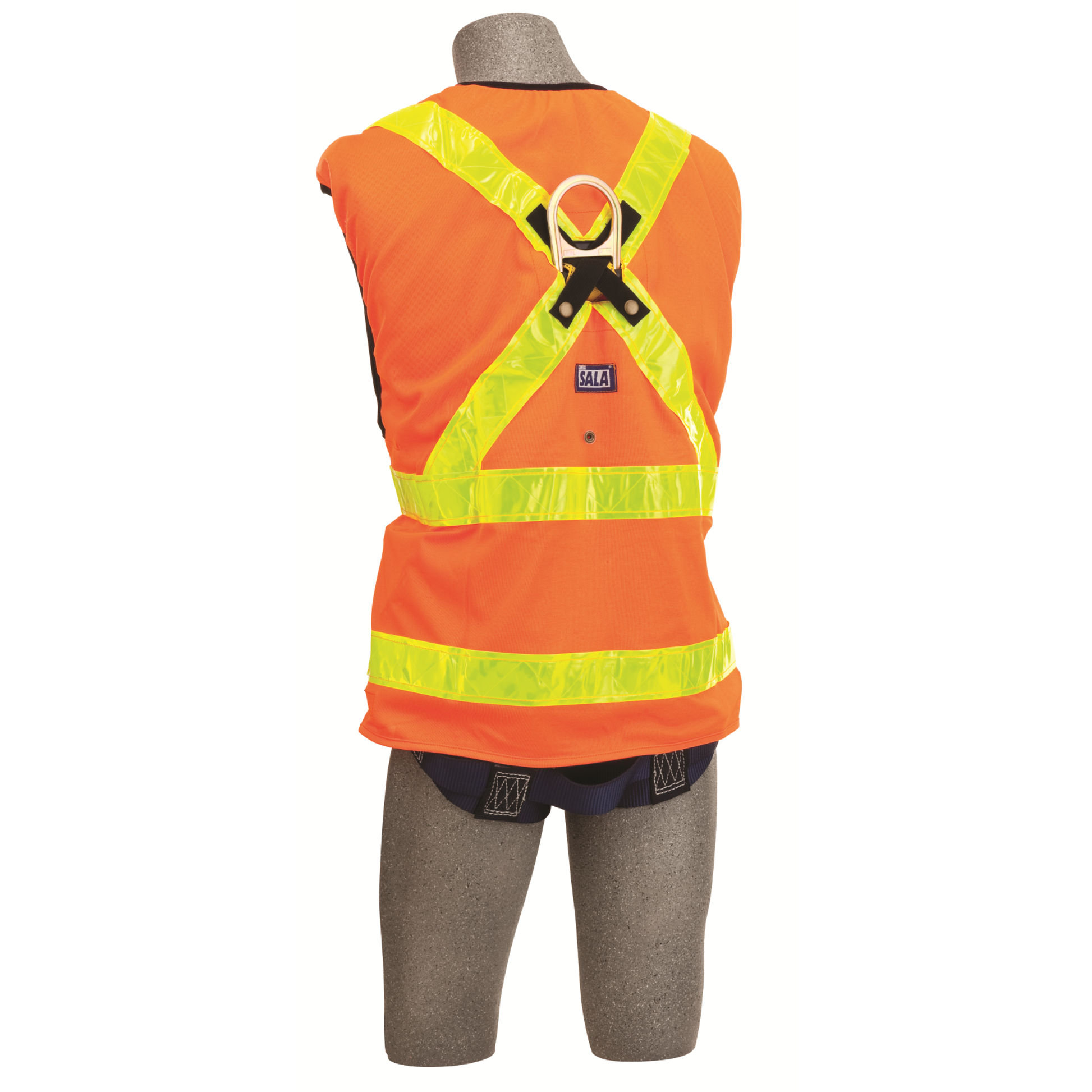 3M DBI-SALA Delta Hi-Vis Reflective Workvest Safety Harness - Orange - X-Large - 1107405