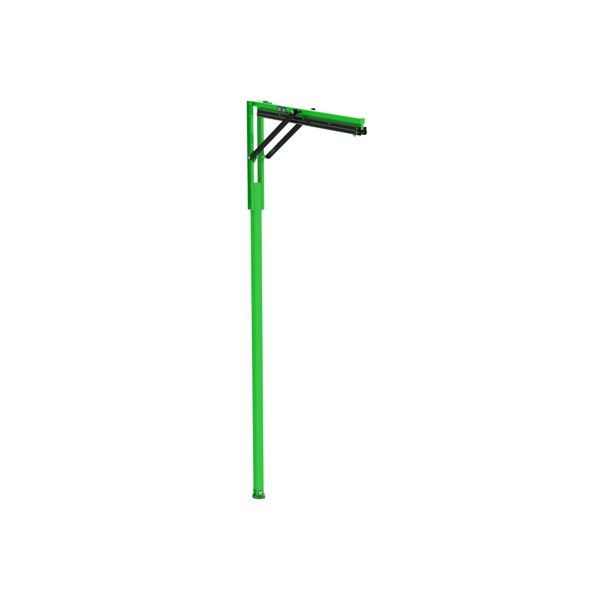 3M DBI-SALA Flexiguard M200 Modular Jib Semi-Fixed Height Mast Anchor - 2 User - 30 ft Height - 12 ft Width - 8530904