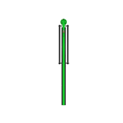 3M DBI-SALA Flexiguard M200 Modular Jib Semi-Fixed Height Mast Anchor - 2 User - 30 ft Height - 12 ft Width - 8530904