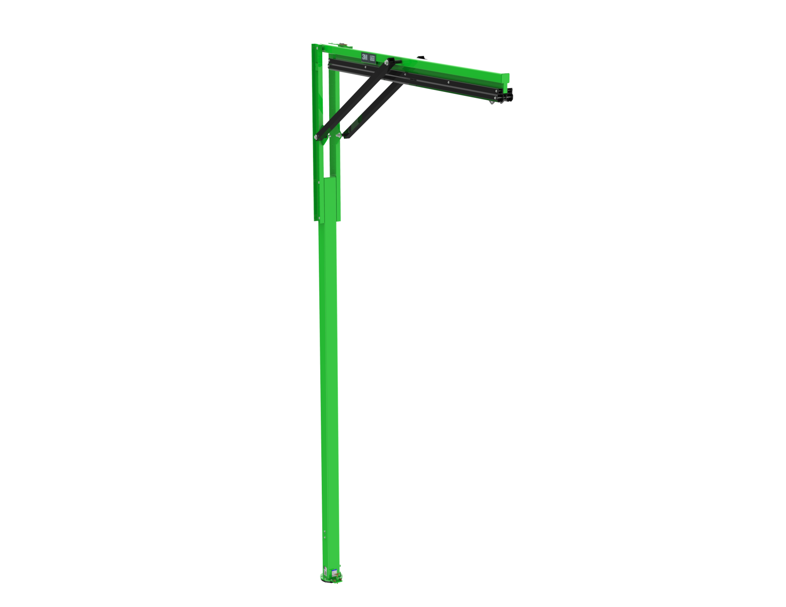3M DBI-SALA FlexiGuard M200 Modular Jib Semi-Fixed Height Mast Anchor - 2 User - 25 ft Height - 12 ft Width - 8530903