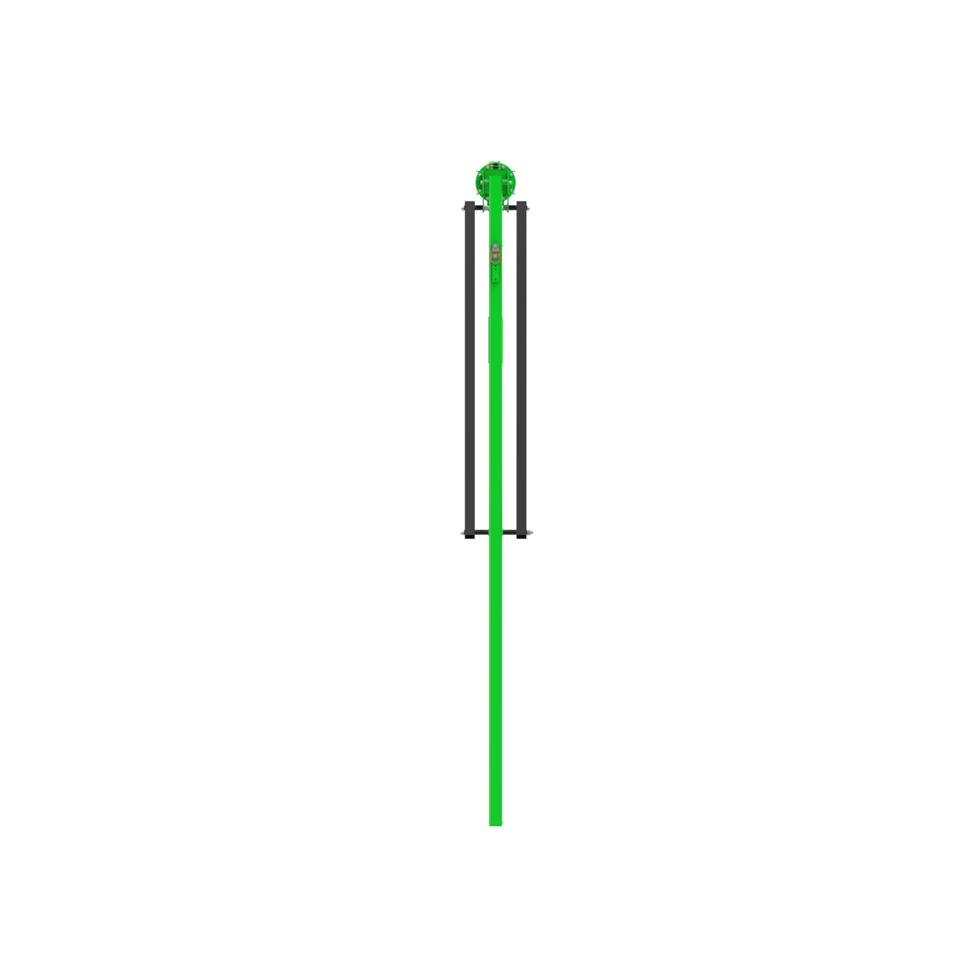 3M DBI-SALA FlexiGuard M200 Modular Jib Semi-Fixed Height Mast Anchor - 1 User - 30 ft Height - 15 ft Width - 8530901