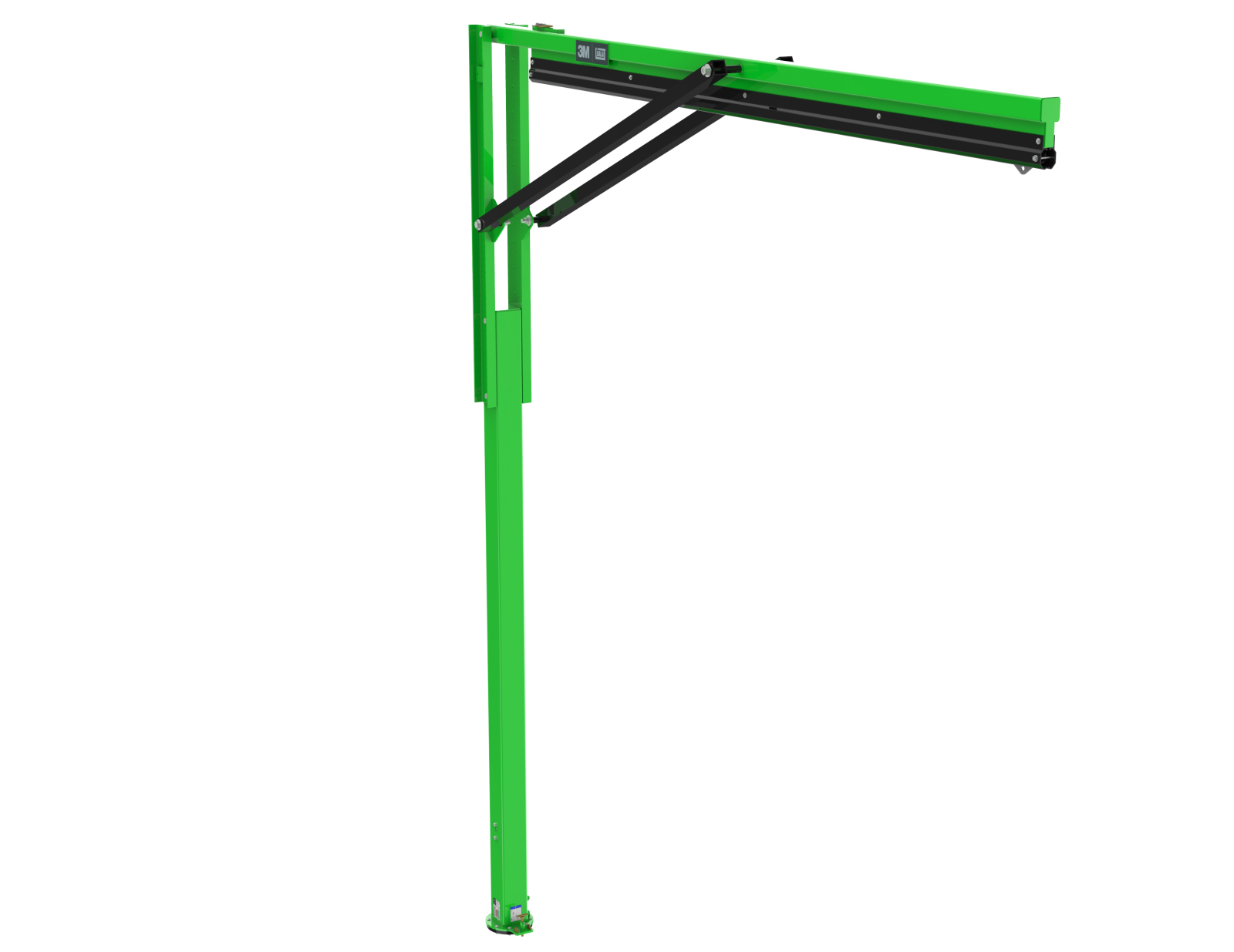 3M DBI-SALA FlexiGuard M200 Modular Jib Semi-Fixed Height Mast Anchor - 1 User - 20 ft Height - 15 ft Width - 8530899