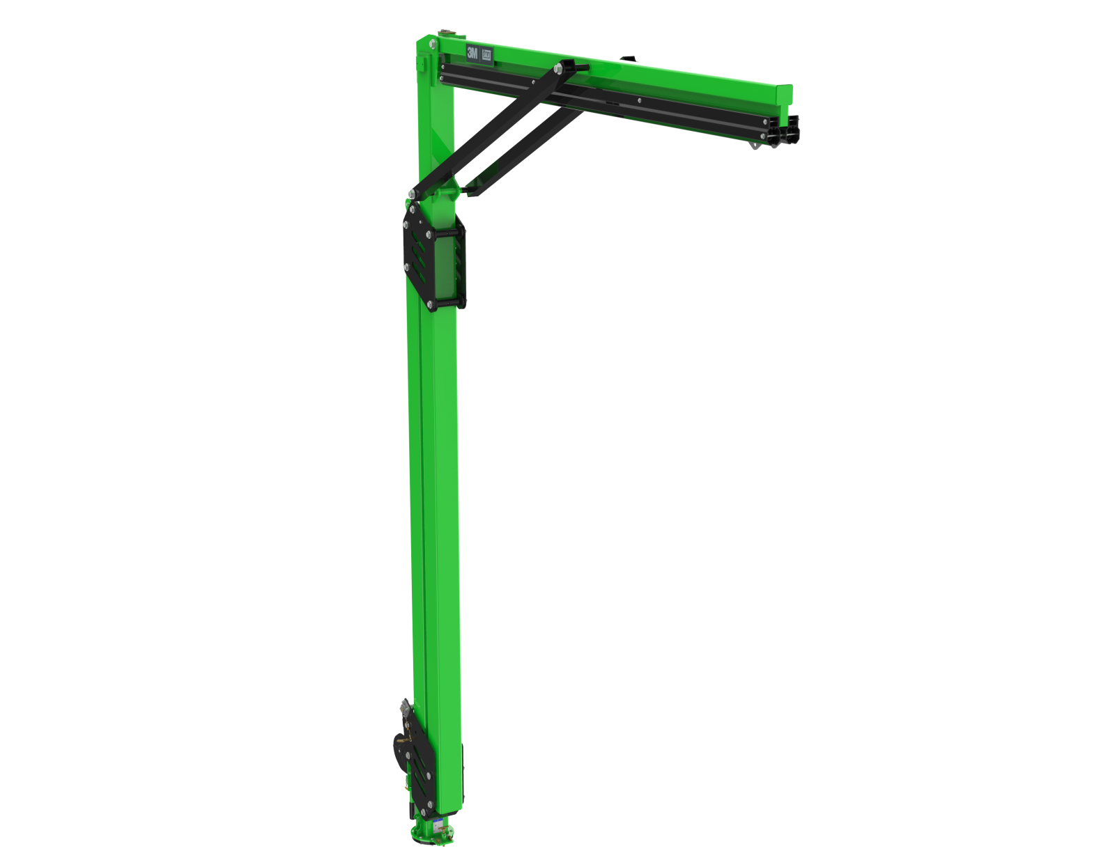 3M DBI-SALA FlexiGuard M200 Modular Jib Adjustable Height Mast Anchor - 2 User - 19.8 - 30 ft Height - 12 ft Width - 8530898