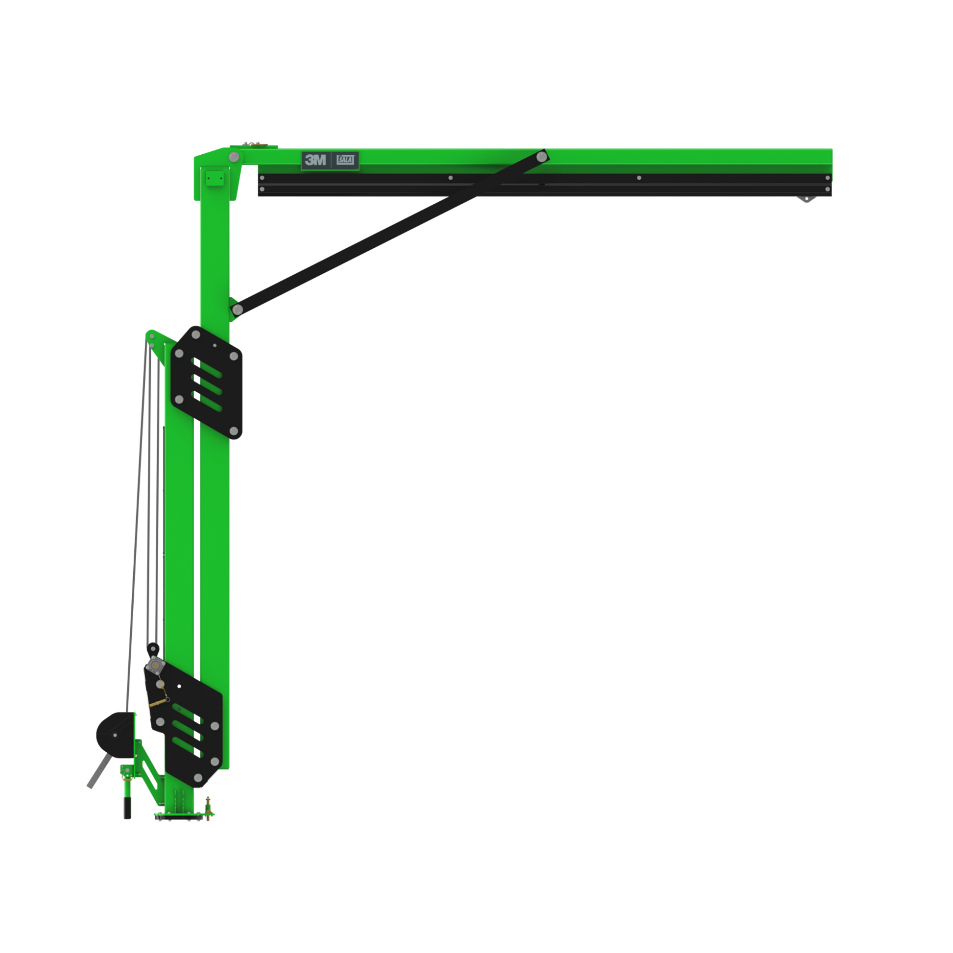 3M DBI-SALA FlexiGuard M200 Modular Jib Adjustable Height Mast Anchor - 2 User - 14.8- 20 ft Height - 12 ft Width - 8530896