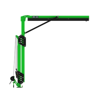3M DBI-SALA FlexiGuard M200 Modular Jib Adjustable Height Mast Anchor - 2 User - 14.8- 20 ft Height - 12 ft Width - 8530896