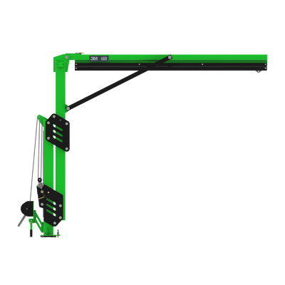 3M DBI-SALA FlexiGuard M200 Modular Jib Adjustable Height Mast Anchor - 2 User - 12.3 - 15 ft Height - 12 ft Width - 8530895