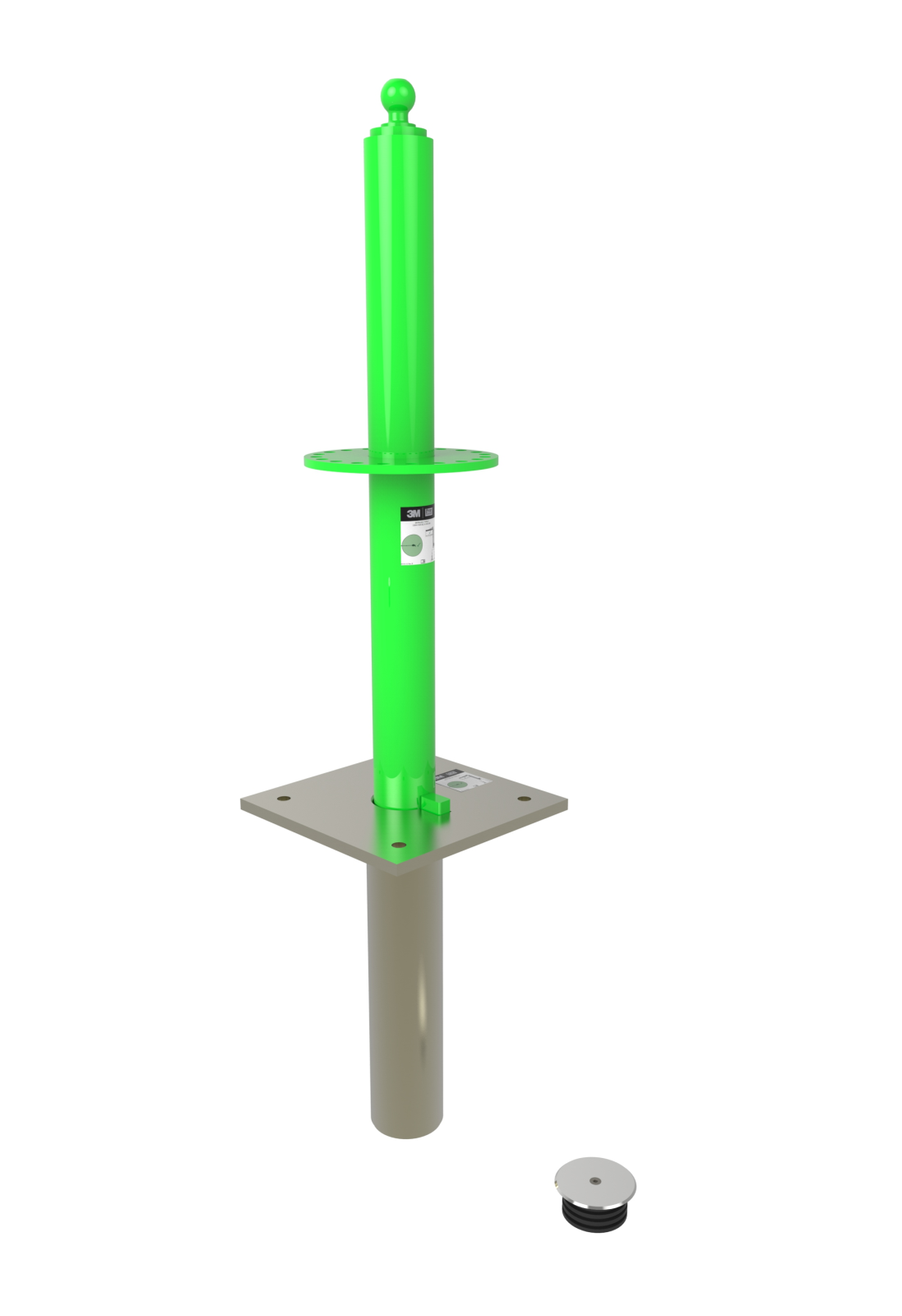 3M DBI-SALA Flexiguard M100 Modular Jib Flush Mounted Base - 8530872