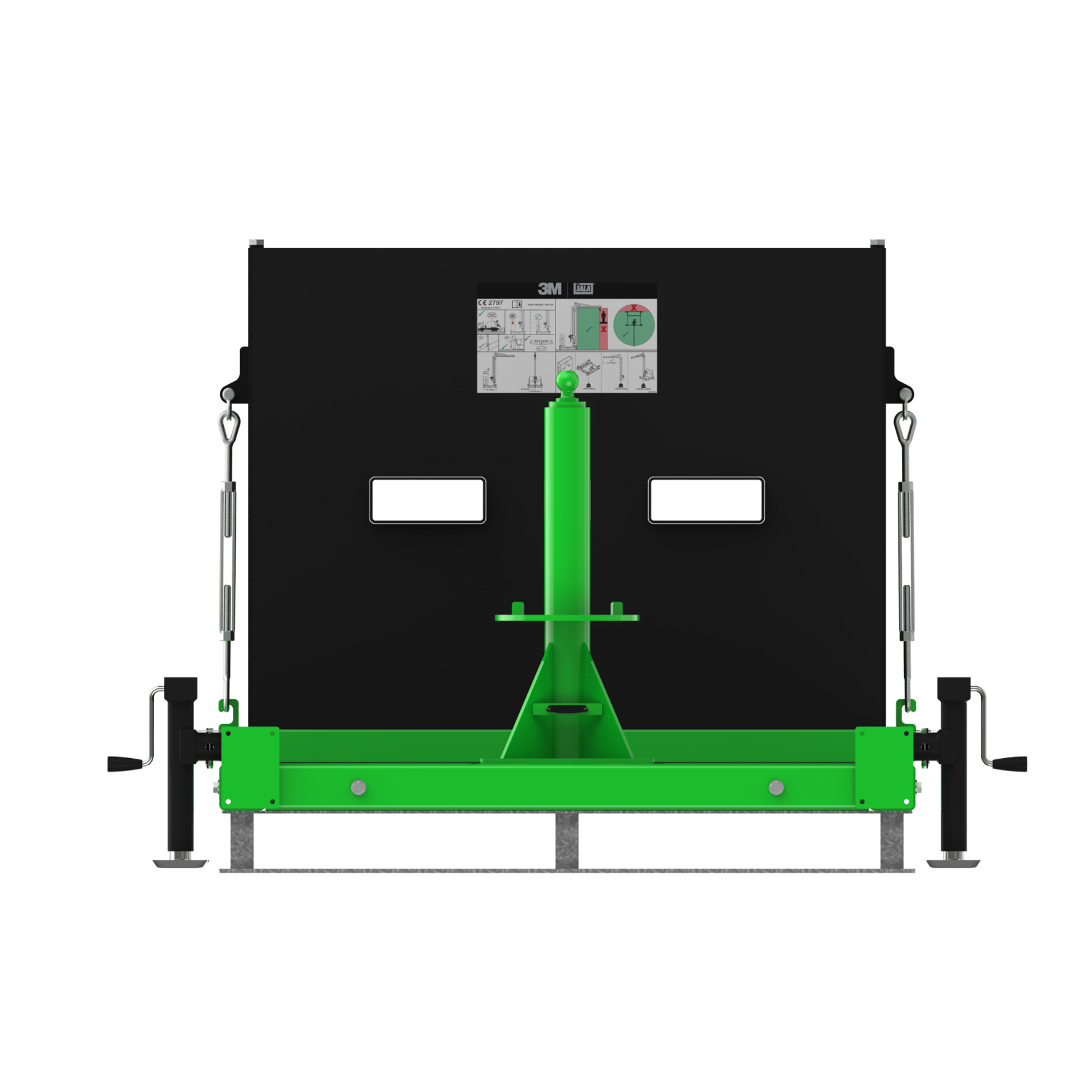 3M DBI-SALA Flexiguard M100 Modular Jib Counterweight Base with Concrete - 8530870