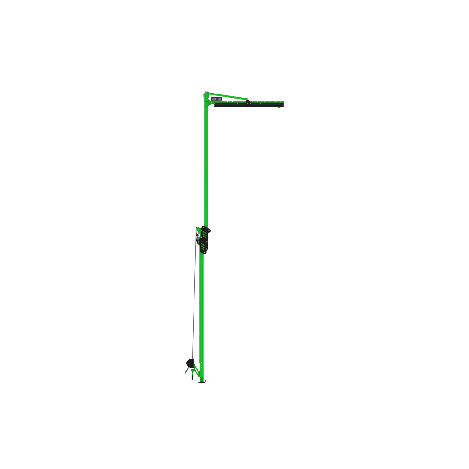 3M DBI-SALA Flexiguard M100 Modular Jib Adjustable Height Mast Anchor - 1 User - 20 - 30 ft High - 7.5 ft Reach - 8530877