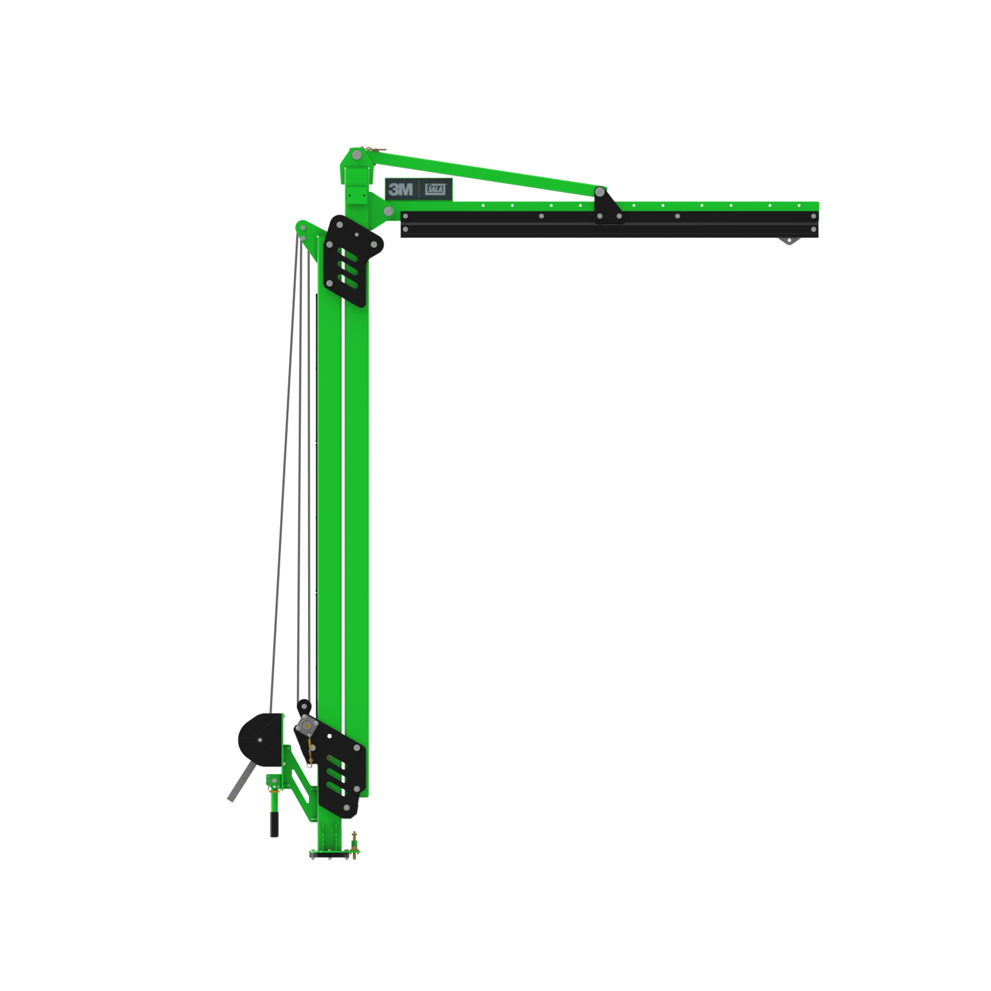 3M DBI-SALA Flexiguard M100 Modular Jib Adjustable Height Mast Anchor - 1 User - 12.5 - 20 ft High - 7.5 ft Wide - 8530875