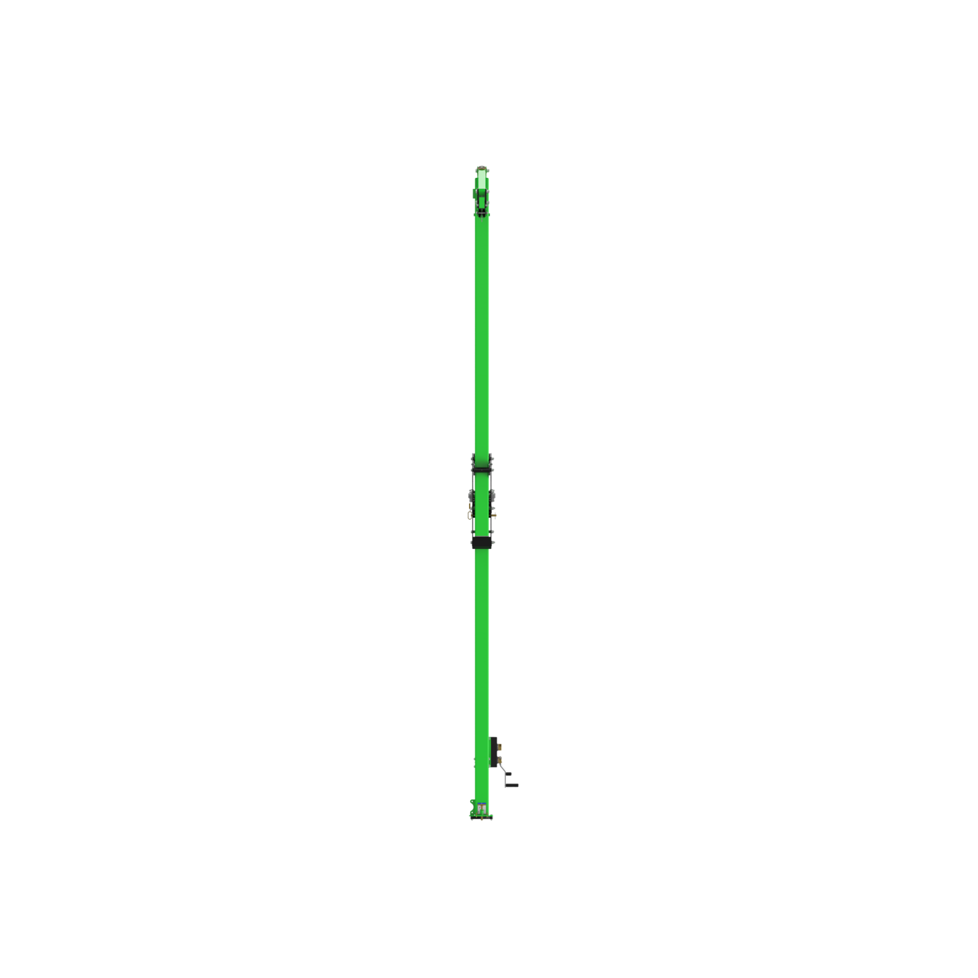 3M DBI-SALA Flexiguard M100 Modular Jib Adjustable Height Mast Anchor - 1 User - 12.5 - 20 ft High - 7.5 ft Wide - 8530875