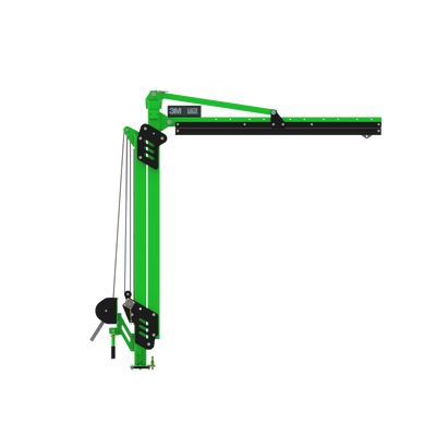 3M DBI-SALA Flexiguard M100 Modular Jib Adjustable Height Mast Anchor - 1 User - 10 - 15 ft High - 7.5 ft Reach - 8530874