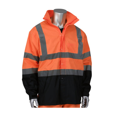 Viz ANSI Type R Class 3 Value All Purpose Waterproof Jacket w/Black Bottom - 353-1200