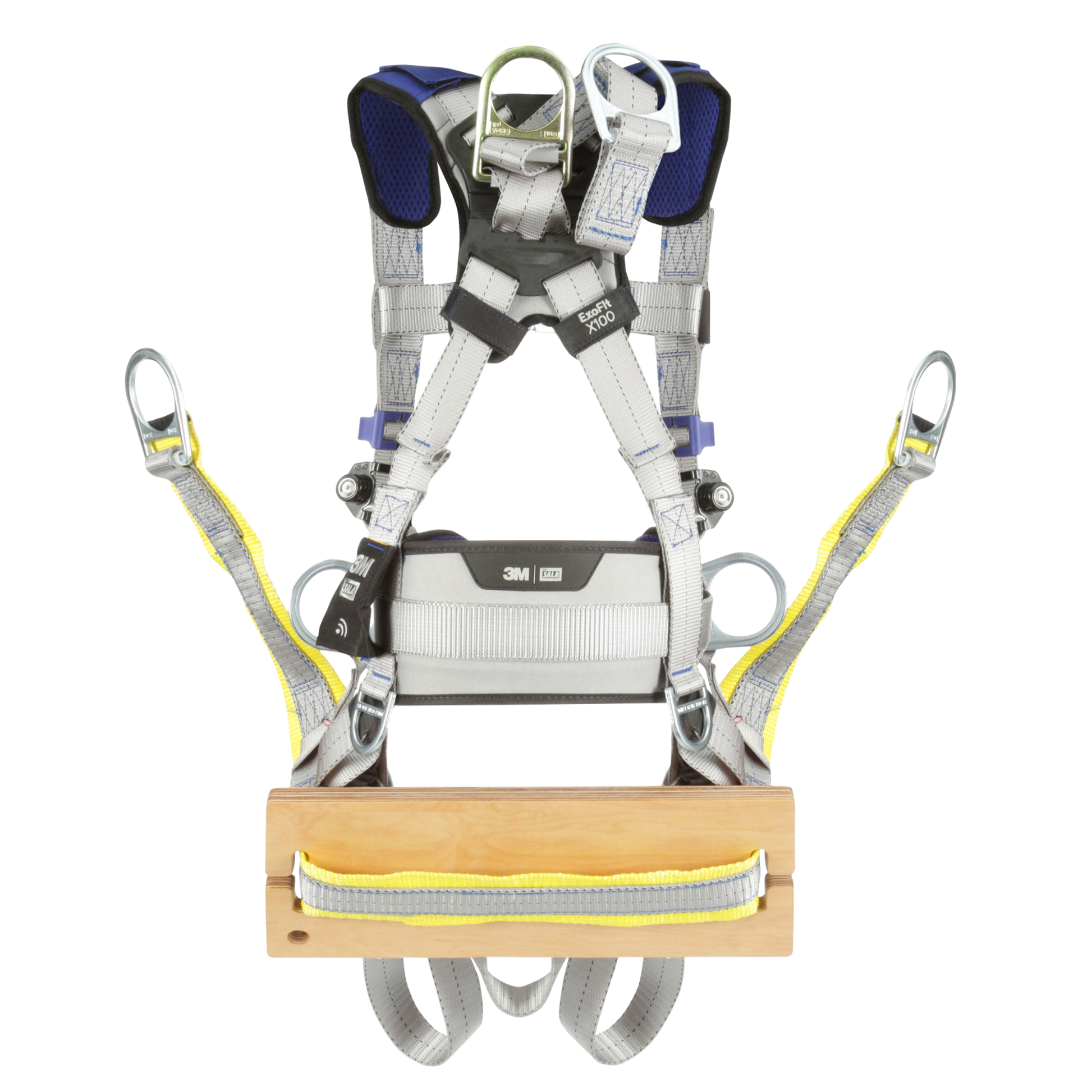 3M DBI-SALA ExoFit X100 Comfort Construction Oil and Gas Climbing/Positioning/Suspension Safety Harness - Medium - 1401146