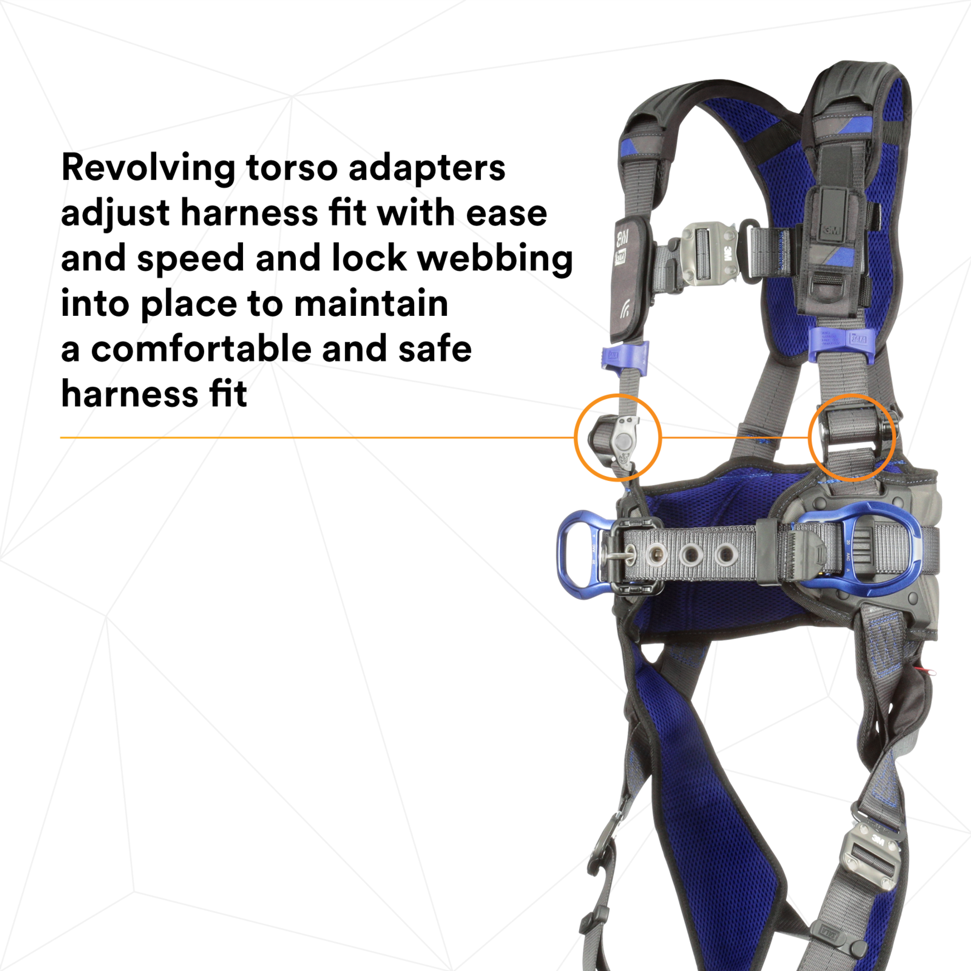 3M DBI-SALA ExoFit X300 Comfort Construction Positioning Safety Harness - X-Small - 1113120