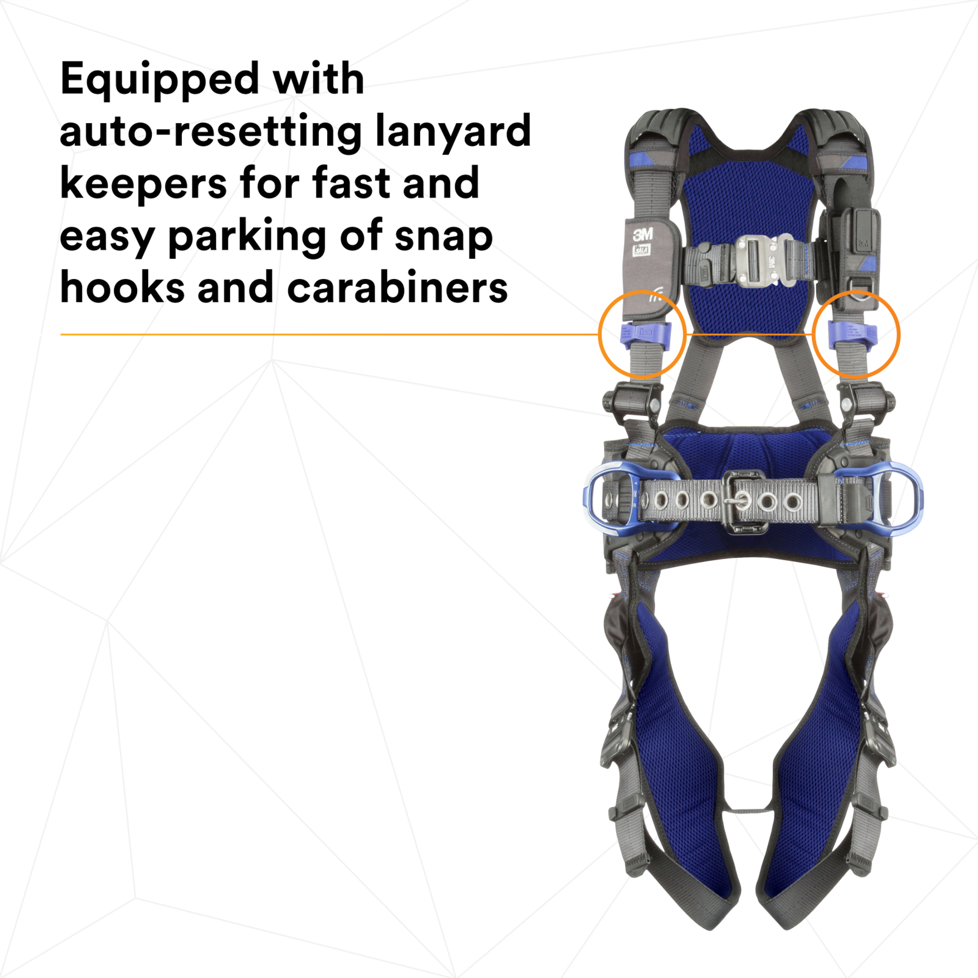 3M DBI-SALA ExoFit X300 Comfort Construction Positioning Safety Harness - X-Small - 1113120