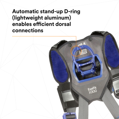 3M DBI-SALA ExoFit X300 Comfort Construction Positioning Safety Harness - X-Small - 1113120