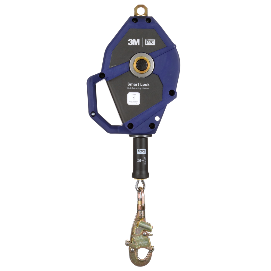 3M DBI-SALA Smart Lock Self-Retracting Lifeline - 30 ft - Galvanized Cable - Class 1 - 3503874
