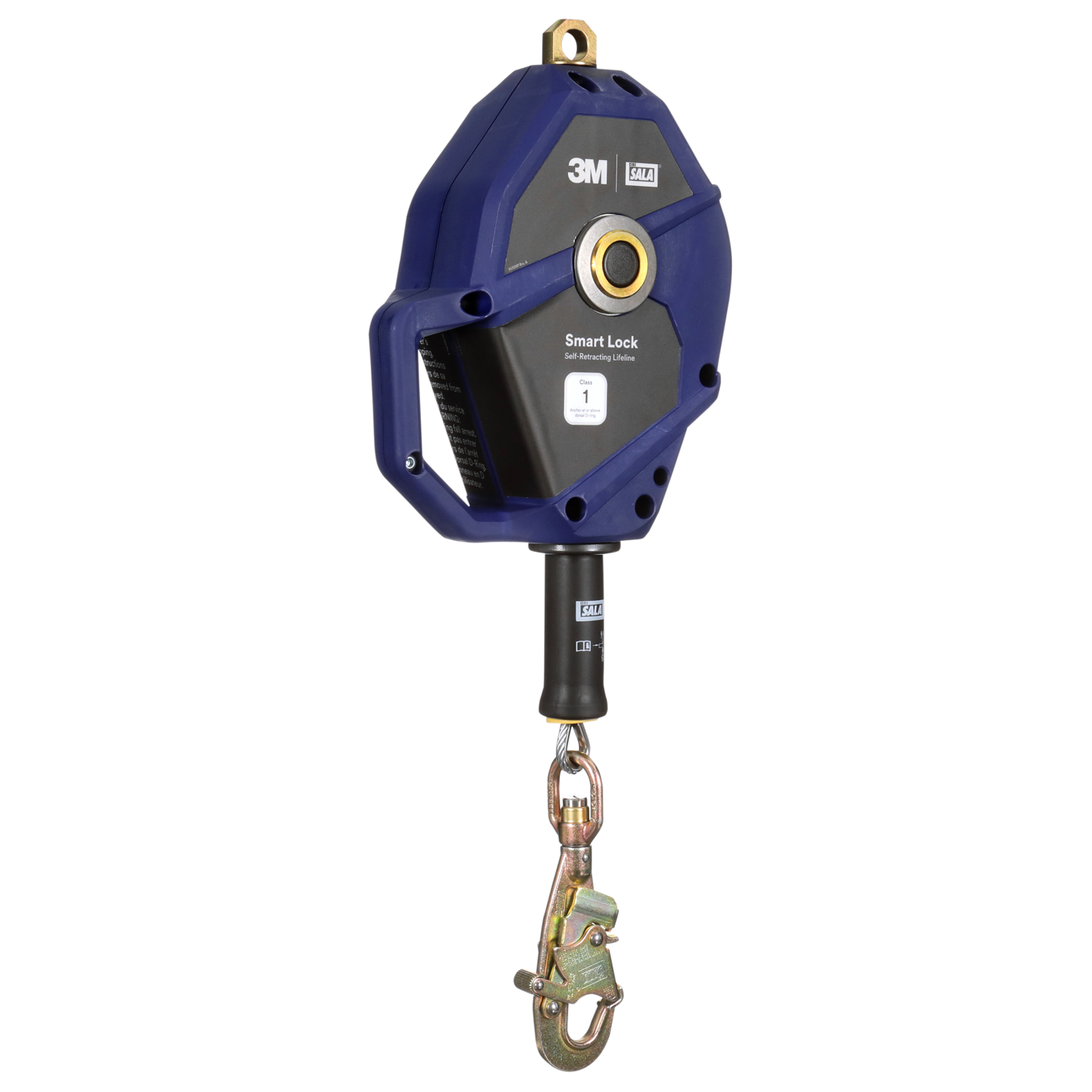 3M DBI-SALA Smart Lock Self-Retracting Lifeline - 30 ft - Galvanized Cable - Class 1 - 3503874