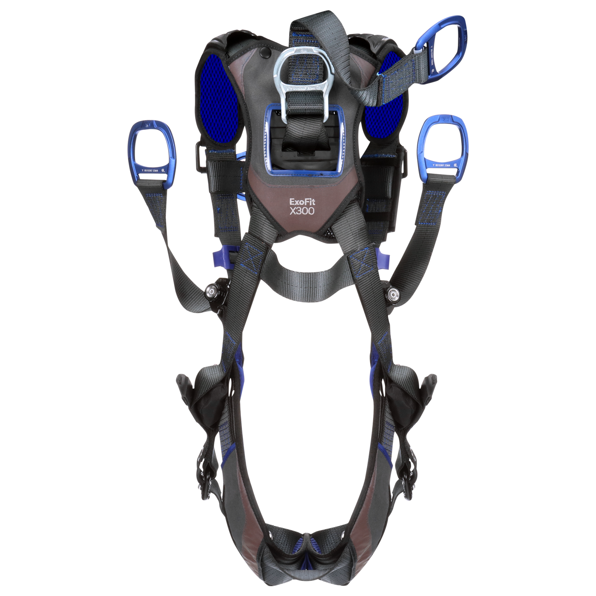 3M DBI-SALA ExoFit X300 Comfort Oil and Gas Climbing/Lifting Safety Harness with Tongue Buckle Belt Connector - Medium - 1403224