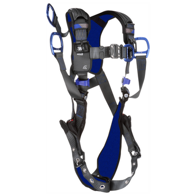 3M DBI-SALA ExoFit X300 Comfort Oil and Gas Climbing/Lifting Safety Harness with Tongue Buckle Belt Connector - Large - 1403225