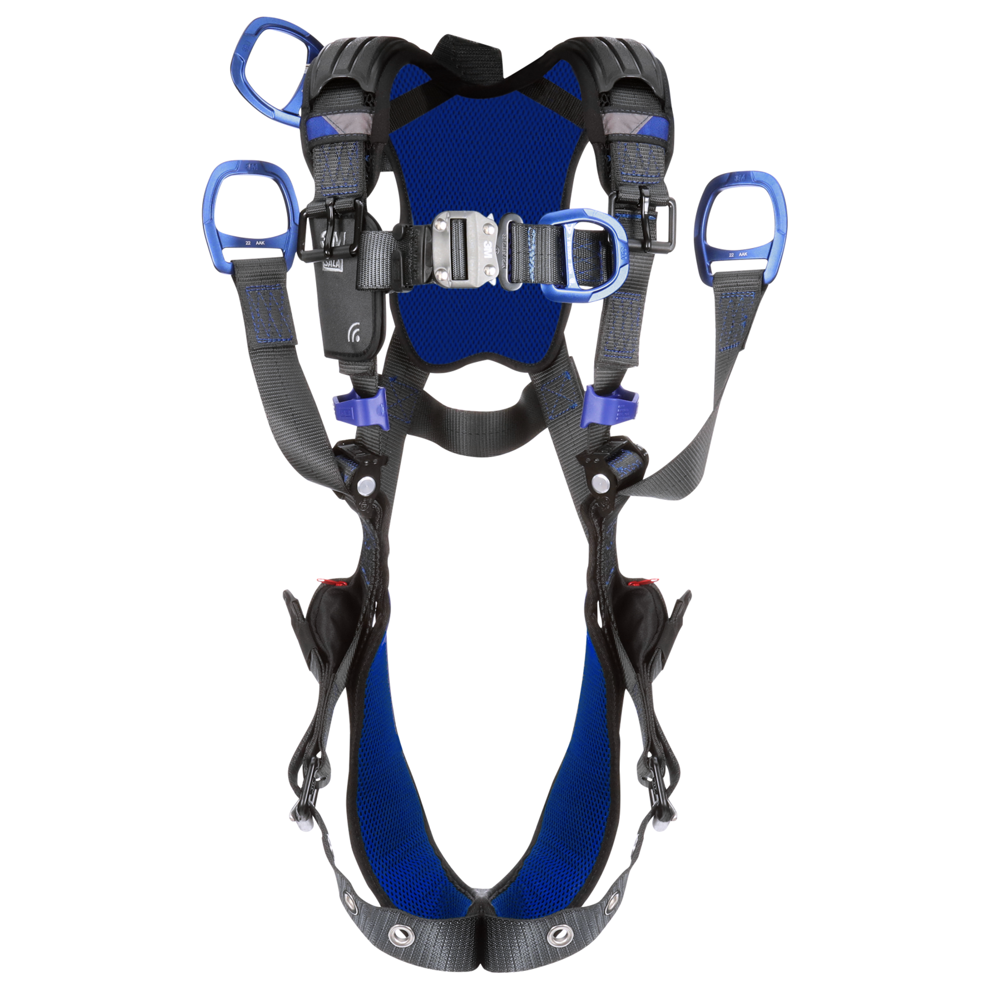 3M DBI-SALA ExoFit X300 Comfort Oil and Gas Climbing/Lifting Safety Harness with Tongue Buckle Belt Connector - X-Large - 1403226