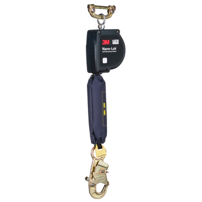 3M DBI-SALA Nano-Lok XL Self-Retracting Lifeline with Quick Connect - Web - Steel Snap Hook - 11 ft. - Class 1 - ANSI - 3100591