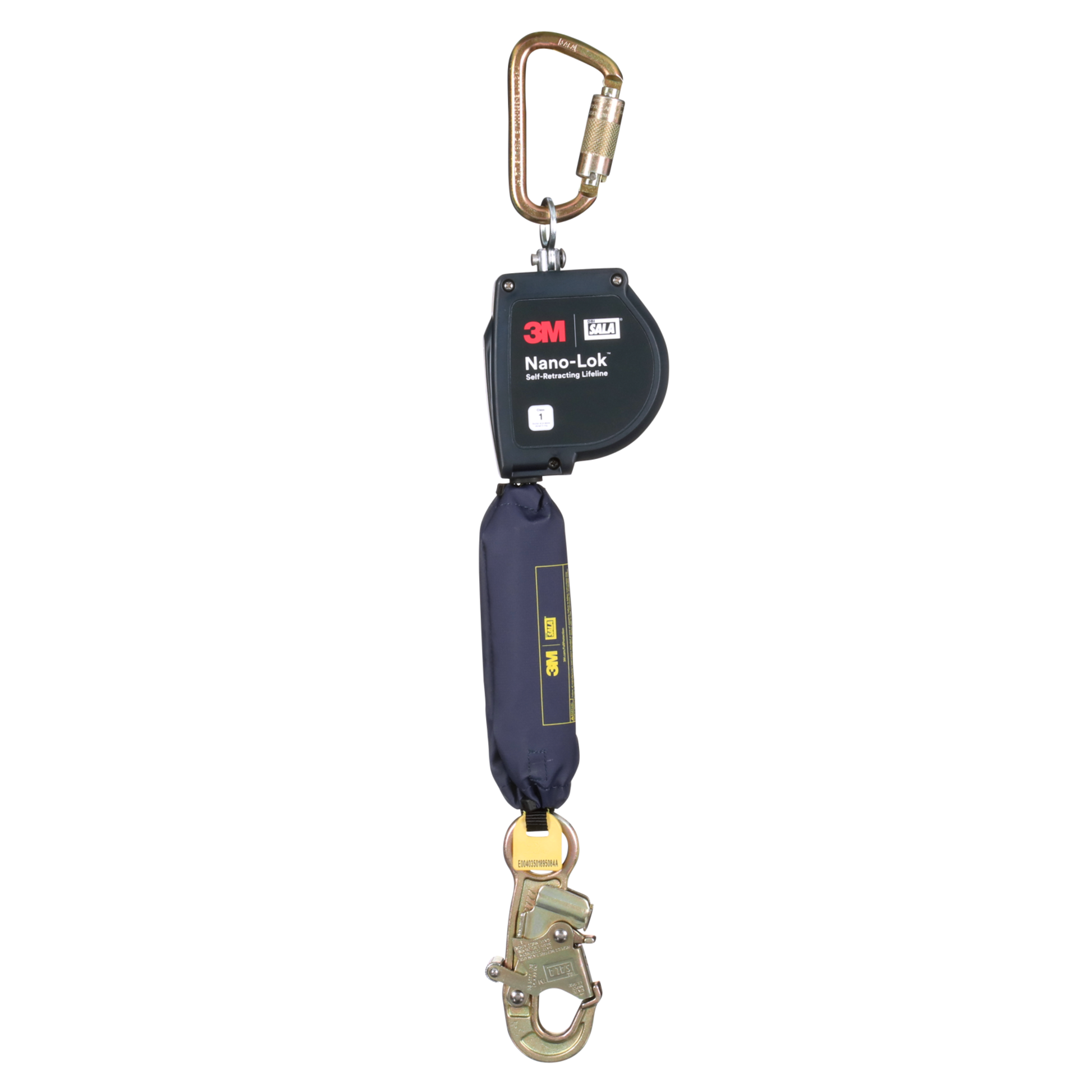 3M DBI-SALA Nano-Lok XL Self-Retracting Lifeline with Steel Carabiner - Web - Steel Snap Hook - 11 ft. - Class 1 - ANSI - 3100592