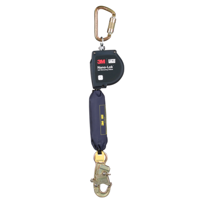 3M DBI-SALA Nano-Lok XL Self-Retracting Lifeline with Steel Carabiner - Web - Steel Snap Hook - 11 ft. - Class 1 - ANSI - 3100592