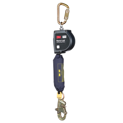 3M DBI-SALA Nano-Lok XL Self-Retracting Lifeline with Steel Carabiner - Web - Steel Snap Hook - 11 ft. - Class 1 - ANSI - 3100592