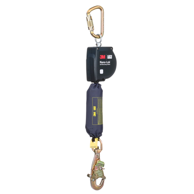 3M DBI-SALA Nano-Lok Extended Length Self-Retracting Lifeline with Anchor Hook - Web - 11 ft - 3100596