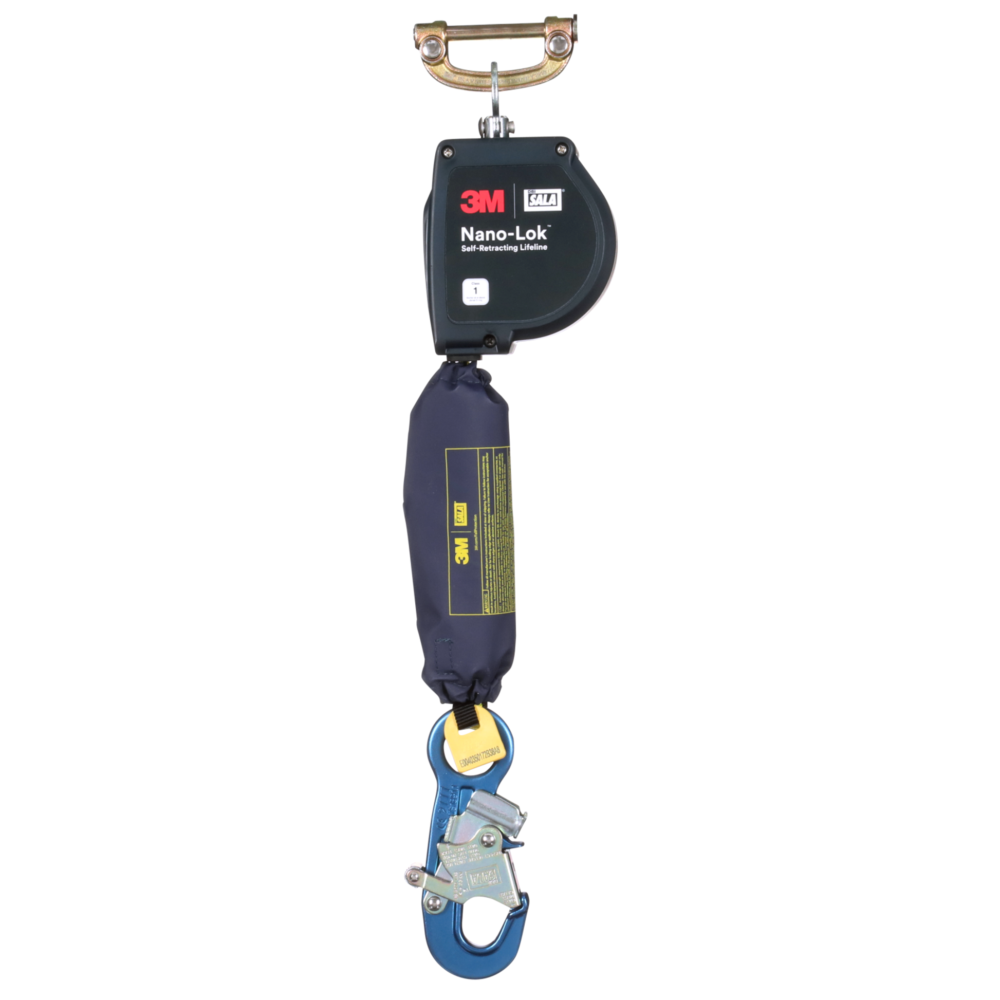3M DBI-SALA Nano-Lok XL Self-Retracting Lifeline with Quick Connect - Web - Aluminum Snap Hook - 11 ft. - Class 1 - ANSI - 3100597