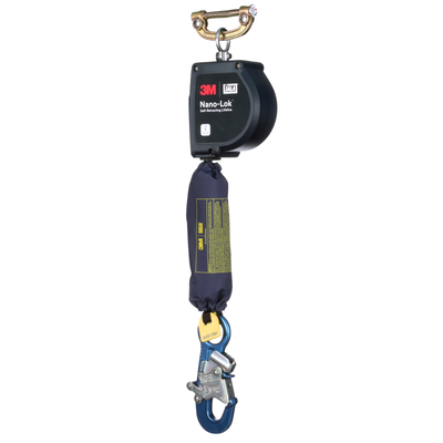 3M DBI-SALA Nano-Lok XL Self-Retracting Lifeline with Quick Connect - Web - Aluminum Snap Hook - 11 ft. - Class 1 - ANSI - 3100597