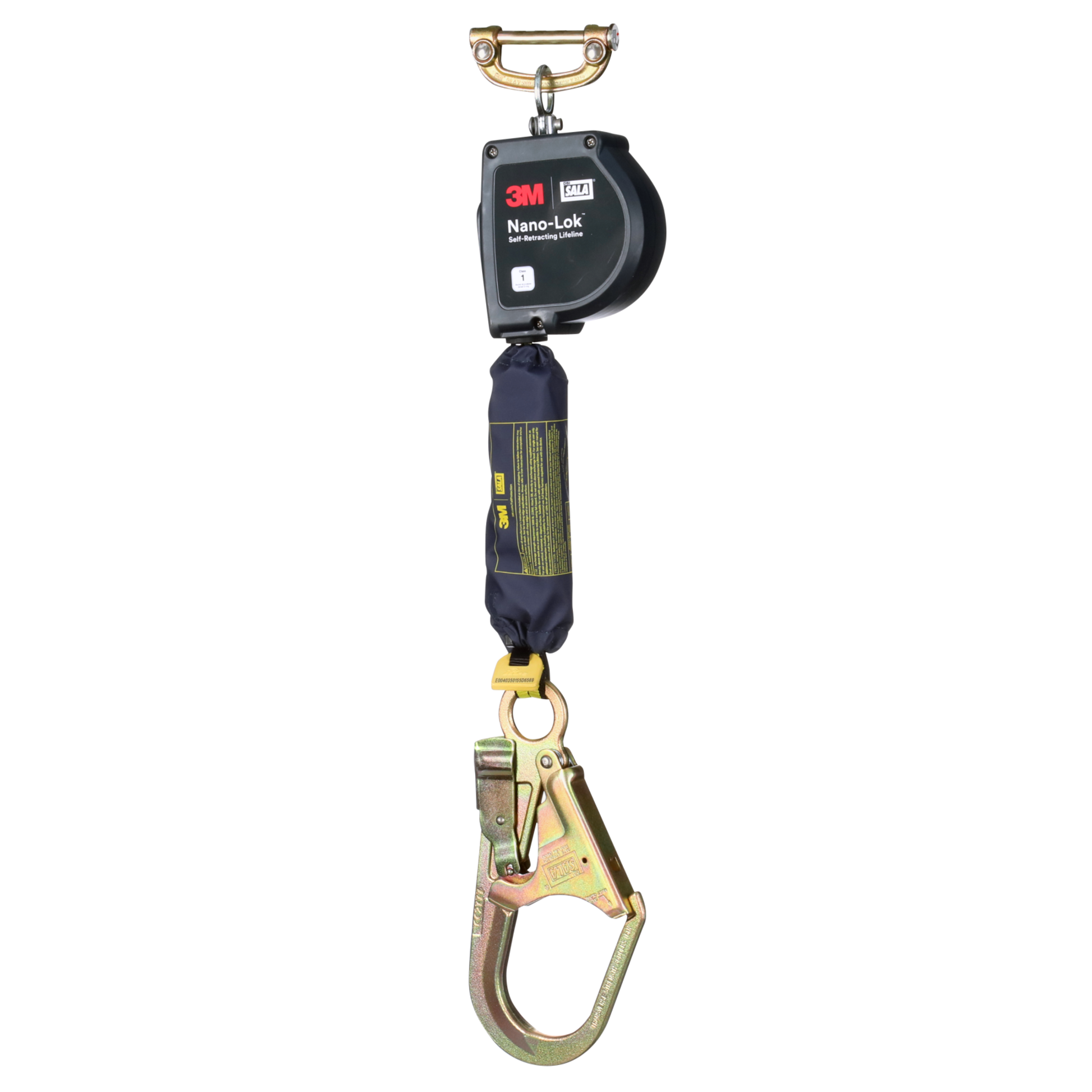 3M DBI-SALA Nano-Lok XL Self-Retracting Lifeline with Quick Connect - Web - Steel Rebar Hook - 9 ft. - Class 1 - ANSI - 3100602