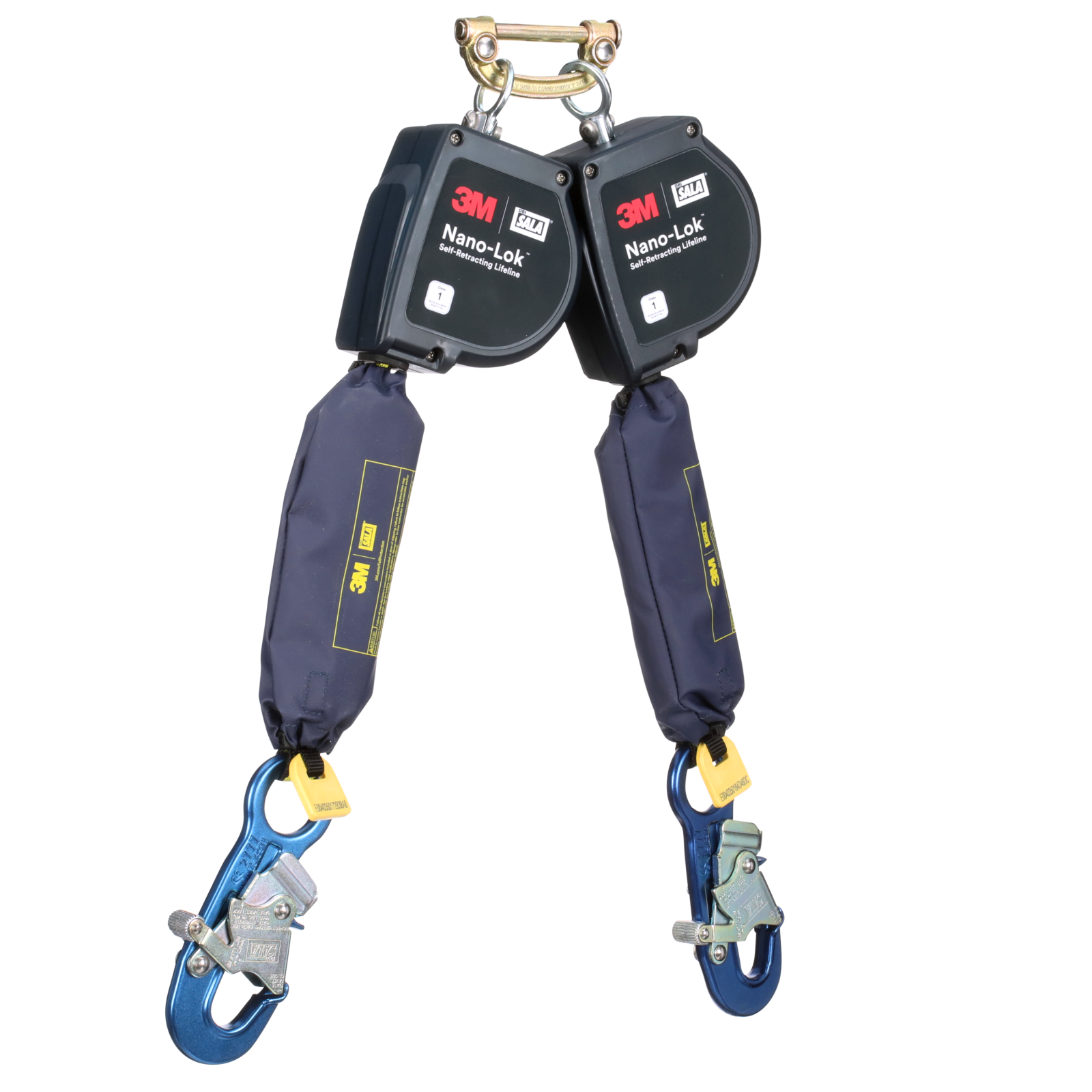3M DBI-SALA Nano-Lok Extended Length Twin-Leg Personal Self-Retracting Lifeline - Web - 11 ft - 3100611